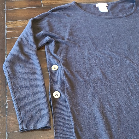 Lilly Pulitzer navy fringe crew neck sweater - Picture 5 of 13